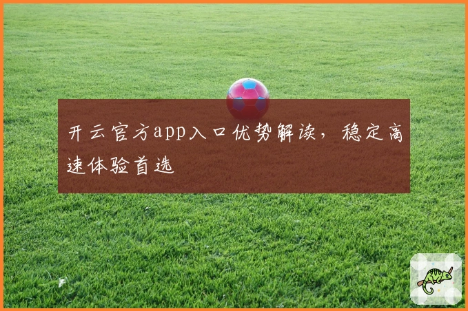 开云官方app入口优势解读，稳定高速体验首选